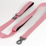 Guinzaglio doppia maniglia rosa Canine Solution per cani energici