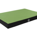 cuscino double-face verde/nero